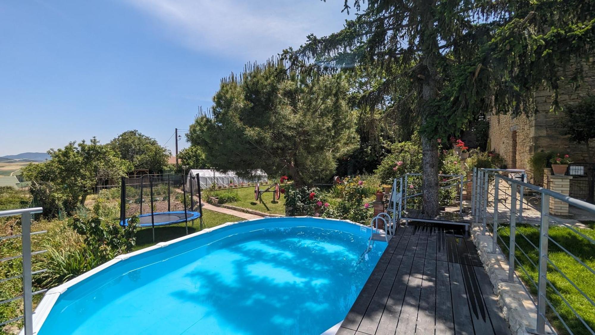 Casa Albaitar Con Piscina Y Sala De Juegos Azcona Kültér fotó
